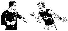 Dissent - Caution - Yellow Card.